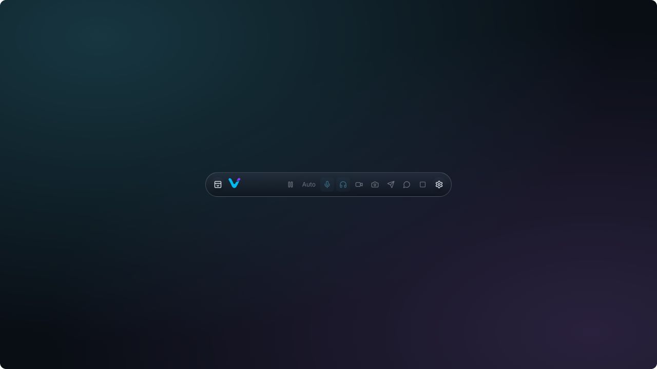 Панель источников звука Vibe